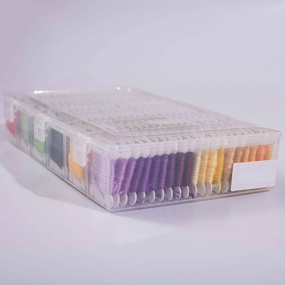 Amazon.co.jp: 刺繍糸 セット 糸 収納 ケース付き コットン